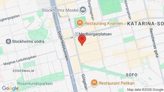 Apartments for rent i Södermalm - kort over placeringen