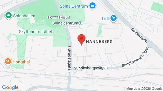Apartments for rent i Solna - kort over placeringen