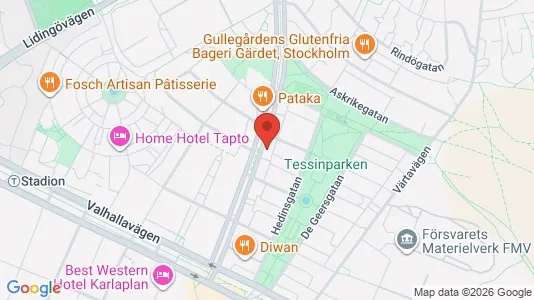 Apartments for rent i Gärdet/Djurgården - kort over placeringen