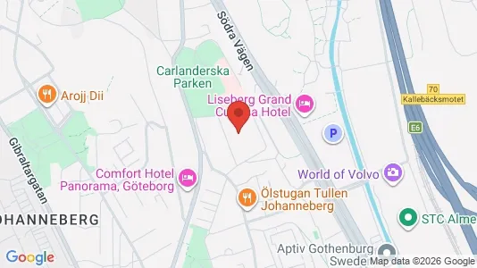 Apartments for rent i Johanneberg - kort over placeringen