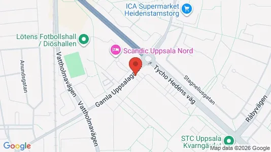 Apartments for rent i Uppsala - kort over placeringen