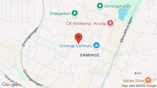 Apartments for rent i Nacka - kort over placeringen