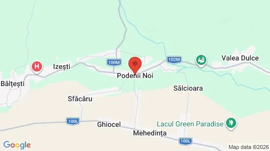 Houses for rent i Podenii Noi - kort over placeringen