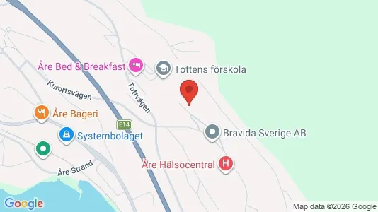 Apartments for rent i Åre - kort over placeringen