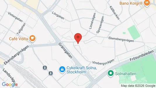 Apartments for rent i Solna - kort over placeringen