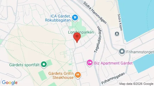 Apartments for rent i Gärdet/Djurgården - kort over placeringen