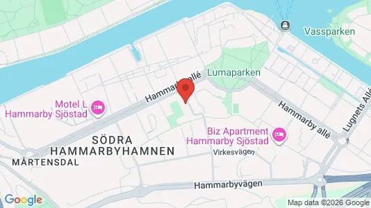 Apartments for rent i Hammarbyhamnen - kort over placeringen