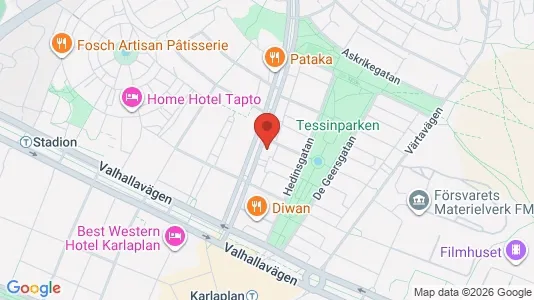 Apartments for rent i Gärdet/Djurgården - kort over placeringen