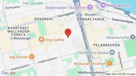 Apartments for rent i Södermalm - kort over placeringen