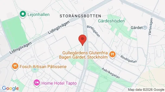 Apartments for rent i Gärdet/Djurgården - kort over placeringen