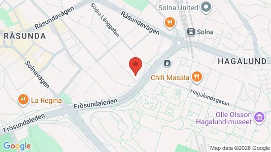 Apartments for rent i Solna - kort over placeringen
