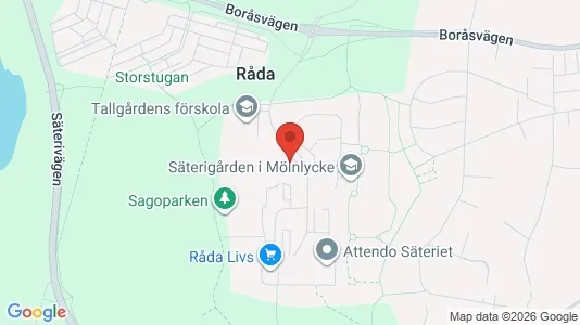 Apartments for rent i Härryda - kort over placeringen