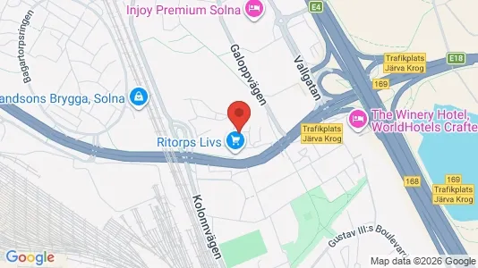 Apartments for rent i Solna - kort over placeringen