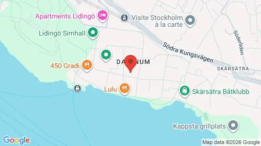 Apartments for rent i Lidingö - kort over placeringen
