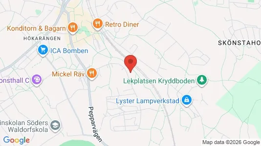 Apartments for rent i Stockholm South - kort over placeringen