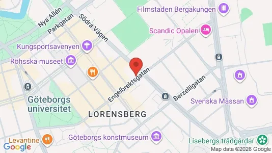 Apartments for rent i Gothenburg City Centre - kort over placeringen
