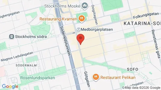 Apartments for rent i Södermalm - kort over placeringen
