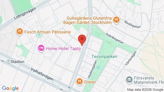 Apartments for rent i Gärdet/Djurgården - kort over placeringen