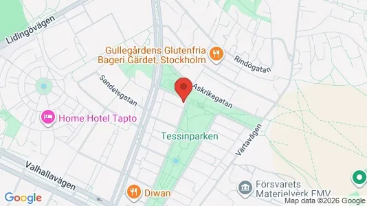 Apartments for rent i Gärdet/Djurgården - kort over placeringen