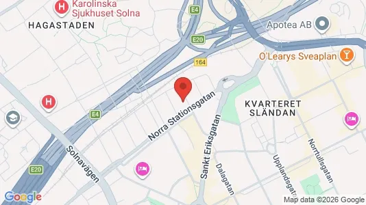 Apartments for rent i Vasastan - kort over placeringen