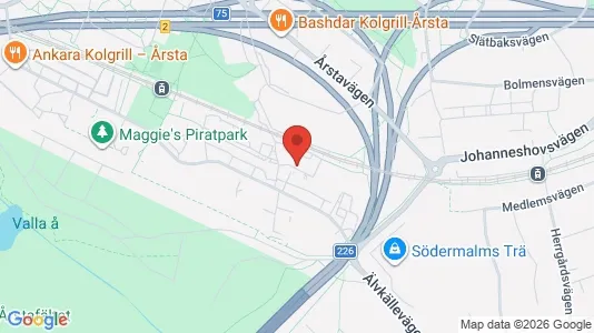 Apartments for rent i Hammarbyhamnen - kort over placeringen