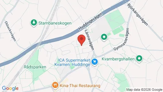 Apartments for rent i Huddinge - kort over placeringen