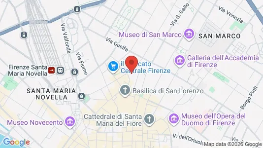 Apartments for rent i Florence - kort over placeringen