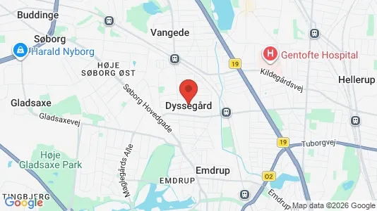 Apartments for rent i Dyssegård - kort over placeringen