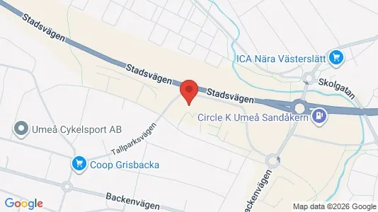 Apartments for rent i Umeå - kort over placeringen