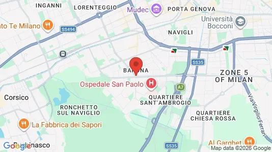 Apartments for rent i Milano Zona 6 - Barona, Lorenteggio - kort over placeringen