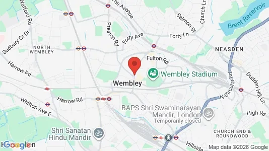 Houses for rent i Wembley - Middlesex - kort over placeringen