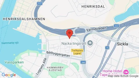 Apartments for rent i Hammarbyhamnen - kort over placeringen