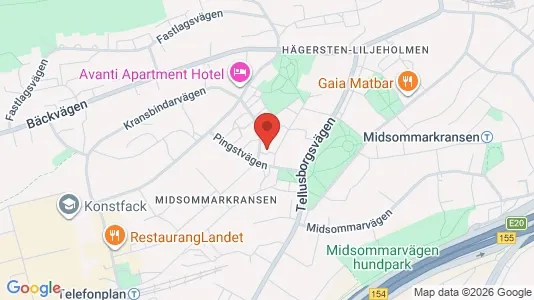 Apartments for rent i Stockholm South - kort over placeringen