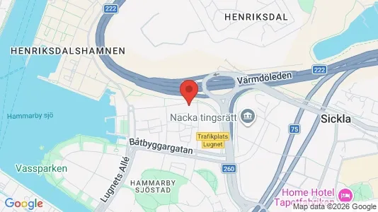 Apartments for rent i Hammarbyhamnen - kort over placeringen