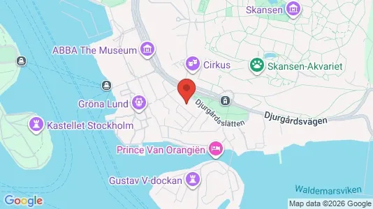 Apartments for rent i Gärdet/Djurgården - kort over placeringen
