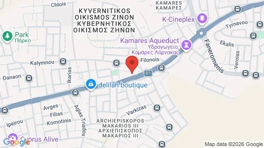 Apartments for rent i Larnaca - kort over placeringen