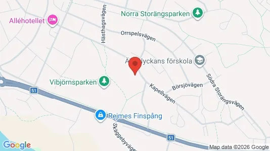 Apartments for rent i Finspång - kort over placeringen