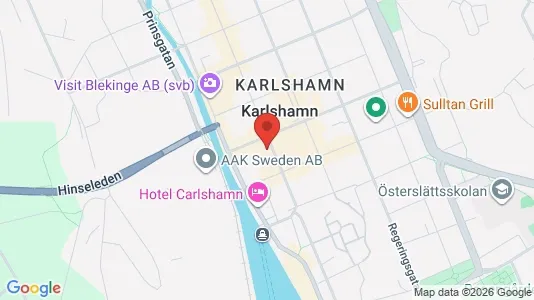 Apartments for rent i Karlshamn - kort over placeringen
