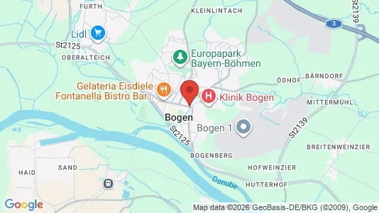 Apartments for rent i Straubing-Bogen - kort over placeringen