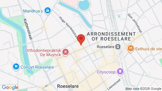 Apartments for rent i Roeselare - kort over placeringen