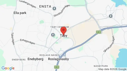 Houses for rent i Täby - kort over placeringen