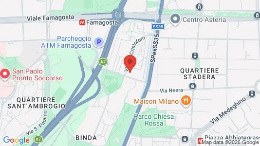 Apartments for rent i Milano Zona 5 - Vigentino, Chiaravalle, Gratosoglio - kort over placeringen