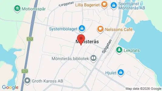 Apartments for rent i Mönsterås - kort over placeringen