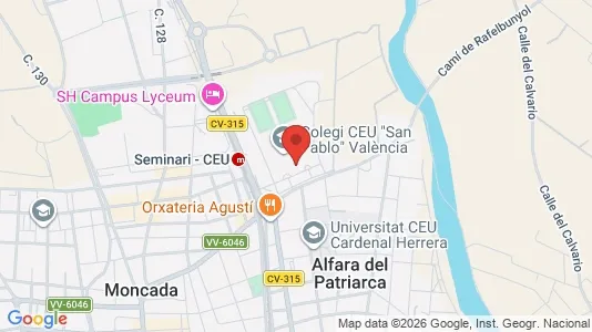 Apartments for rent i Moncada - kort over placeringen