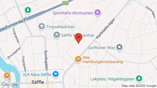 Apartments for rent i Säffle - kort over placeringen
