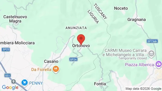 Houses for rent i Ortonovo - kort over placeringen