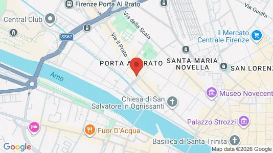Apartments for rent i Florence - kort over placeringen