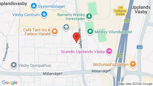 Apartments for rent i Upplands Väsby - kort over placeringen