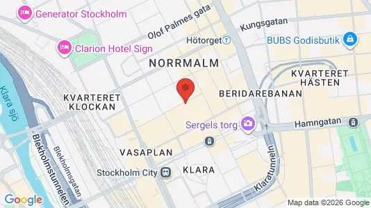 Apartments for rent i Stockholm City - kort over placeringen