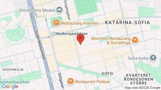 Apartments for rent i Södermalm - kort over placeringen